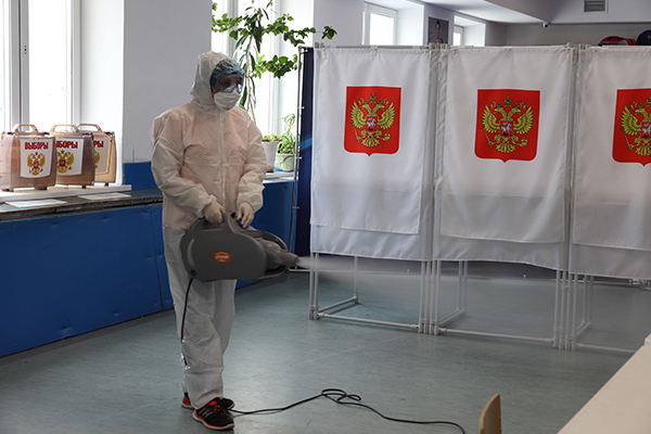 Дезинфекцию избирательных участков провели в Анадыре