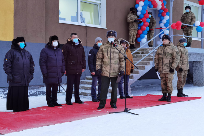 Состоялась торжественная церемония открытия нового административного здания Управления Росгвардии по Чукотскому автономному округу