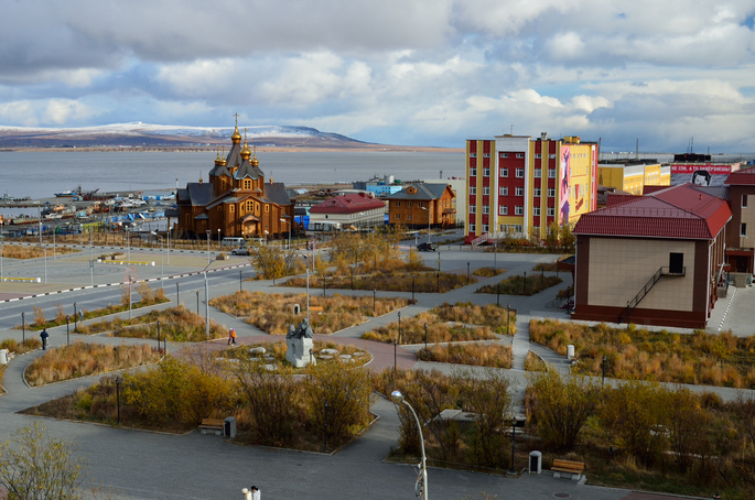 В понедельник днем на побережье Восточно-Сибирского моря ожидается ветер до 23 м/с