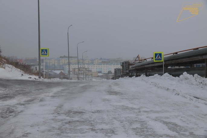 В Анадыре завершен ремонт участка дороги по ул. Рультытегина